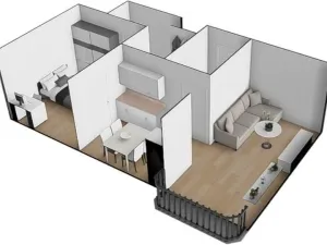 Pronájem bytu 2+kk, Brno - Slatina, Langrova, 64 m2