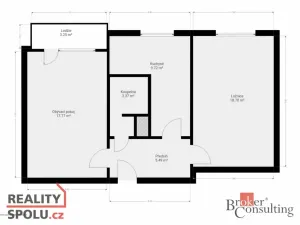 Pronájem bytu 2+1, Rokycany - Plzeňské Předměstí, Polní, 57 m2