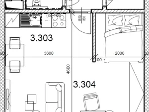 Pronájem bytu 1+kk, Žďár nad Sázavou - Žďár nad Sázavou 1, nám. Republiky, 36 m2