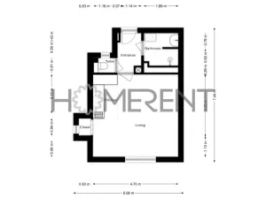 Pronájem bytu 1+kk, Praha - Nusle, Svatoslavova, 27 m2