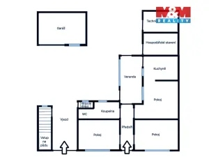 Prodej rodinného domu, Čejkovice, Zahradní, 110 m2