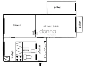 Pronájem bytu 3+1, Praha, Na stezce, 65 m2