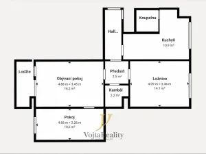 Pronájem bytu 3+1, Olomouc, Varšavské nám., 75 m2