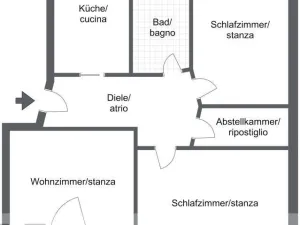 Prodej bytu 3+1, Merano, Itálie, 89 m2