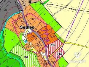 Prodej podílu zahrady, Sedlec, 444 m2