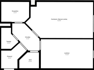 Pronájem bytu 2+kk, Brno, 49 m2