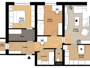 Prodej bytu 3+1, Třemošná, Brožíkova, 91 m2