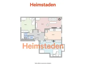 Pronájem bytu 3+1, Orlová - Poruba, Spojenců, 63 m2