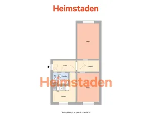 Pronájem bytu 2+1, Ostrava - Moravská Ostrava, Mariánskohorská, 54 m2