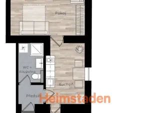 Pronájem bytu 1+1, Ostrava - Michálkovice, Zvoníčkova, 41 m2