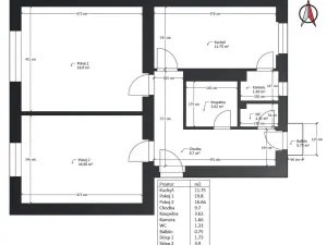 Prodej bytu 2+1, Pardubice - Zelené Předměstí, 66 m2