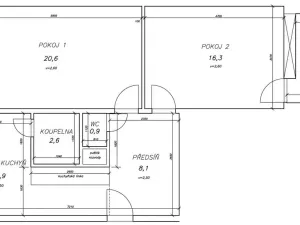 Prodej bytu 2+1, Jáchymov, třída Dukelských hrdinů, 61 m2