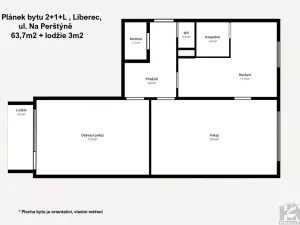 Prodej bytu 2+1, Liberec - Liberec IV-Perštýn, Na Perštýně, 64 m2