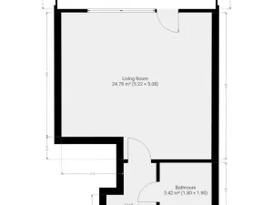 Pronájem bytu 1+kk, Praha - Stodůlky, Přeučilova, 33 m2