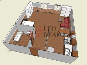 Pronájem bytu 1+kk, Uherské Hradiště - Mařatice, Sadová, 48 m2