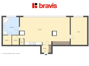 Pronájem bytu 2+kk, Brno - Veveří, 122 m2