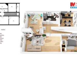 Prodej bytu 5+1, Praha - Hlubočepy, Švábova, 176 m2