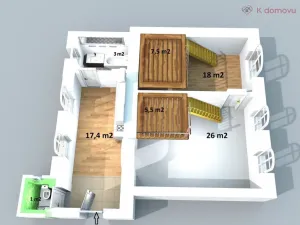 Prodej bytu 2+1, Brno - Staré Brno, Hybešova, 79 m2