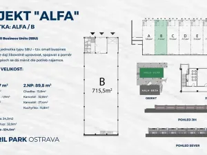 Pronájem skladu, Ostrava, Kotalova, 8855 m2