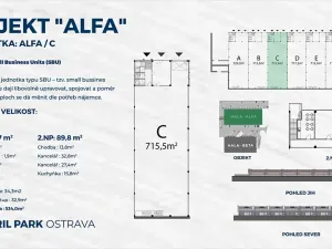 Pronájem skladu, Ostrava, Kotalova, 8855 m2