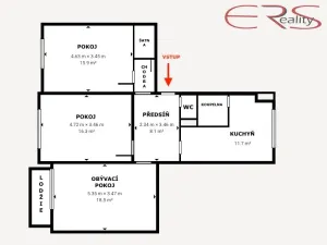 Pronájem bytu 3+1, Liberec - Liberec IV-Perštýn, Mlýnská, 80 m2