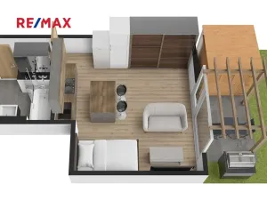 Prodej bytu 1+kk, Hostivice, Ječná, 32 m2