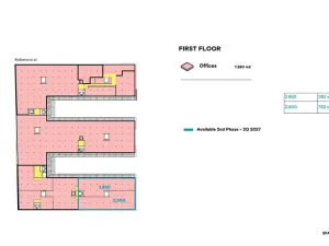 Pronájem kanceláře, Praha, Kolbenova, 234 m2