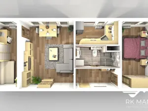 Pronájem bytu 3+1, Praha - Střížkov, Harrachovská, 52 m2