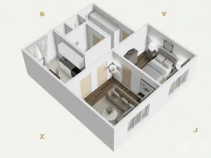 Prodej bytu 2+1, Sokolov, Slovenská, 55 m2