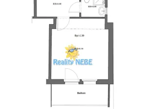 Pronájem bytu 1+kk, Praha - Žižkov, Baranova, 30 m2