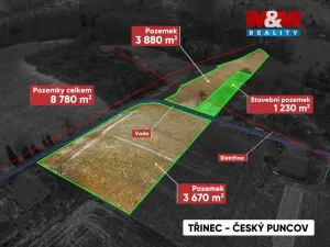 Prodej pozemku pro bydlení, Třinec - Osůvky, 8780 m2