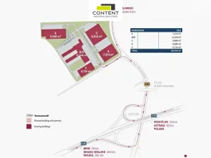 Pronájem výrobních prostor, Olomouc - Nemilany, Dolní novosadská, 4439 m2