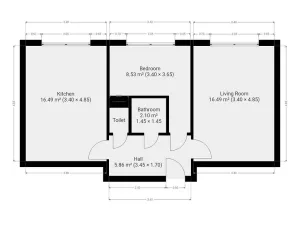 Pronájem bytu 3+kk, Praha - Záběhlice, Práčská, 54 m2