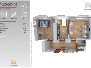 Prodej bytu 2+1, Brno, Chaloupeckého náměstí, 58 m2