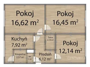 Prodej bytu 3+1, Klatovy, Krátká, 65 m2