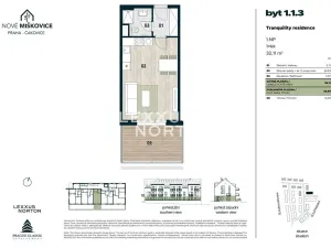 Prodej bytu 1+kk, Praha - Miškovice, Polabská, 32 m2