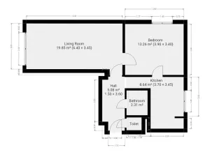Pronájem bytu 2+1, Praha - Žižkov, Na Balkáně, 50 m2
