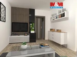 Pronájem bytu 1+1, Lovosice, Krátká, 43 m2