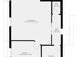Pronájem bytu 2+kk, Praha - Záběhlice, Záběhlická, 58 m2