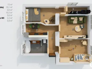 Prodej bytu 3+1, Krnov, Mikulášská, 57 m2