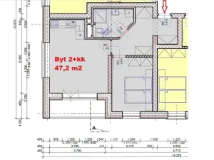 Prodej bytu 2+kk, Kašperské Hory, Lesní, 47 m2