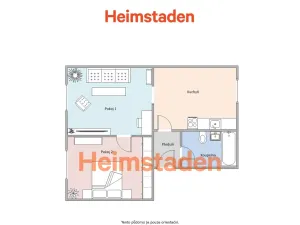 Pronájem bytu 2+1, Havířov - Šumbark, Jarošova, 48 m2