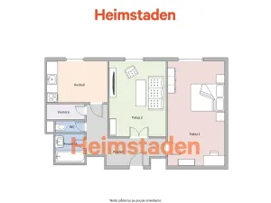 Pronájem bytu 2+1, Ostrava - Moravská Ostrava, Zborovská, 57 m2