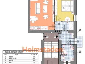 Pronájem bytu 2+kk, Ostrava - Kunčičky, Lihovarská, 44 m2