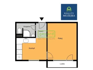 Pronájem bytu 1+1, Brno - Bystrc, Laštůvkova, 31 m2