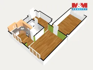 Prodej bytu 2+1, Habartov, Okružní, 57 m2