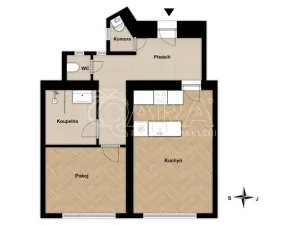 Pronájem bytu 2+kk, Praha - Staré Město, Kaprova, 60 m2