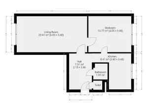 Pronájem bytu 2+1, Praha - Břevnov, Na Petřinách, 58 m2