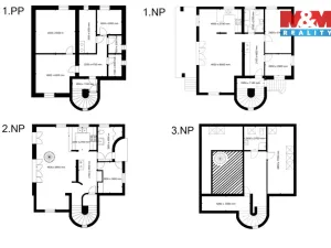Pronájem rodinného domu, Průhonice, Kosatcová, 291 m2