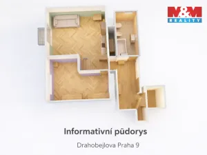 Prodej bytu 2+1, Praha - Libeň, Drahobejlova, 65 m2